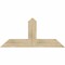 Ekena Millwork Portland Rough Sawn Timber Gable Bracket, Douglas Fir, 48"W x 22"H x 6"D x 6"F, 11/12 Pitch GBW048X22X0606POR00RDF - alternate 1